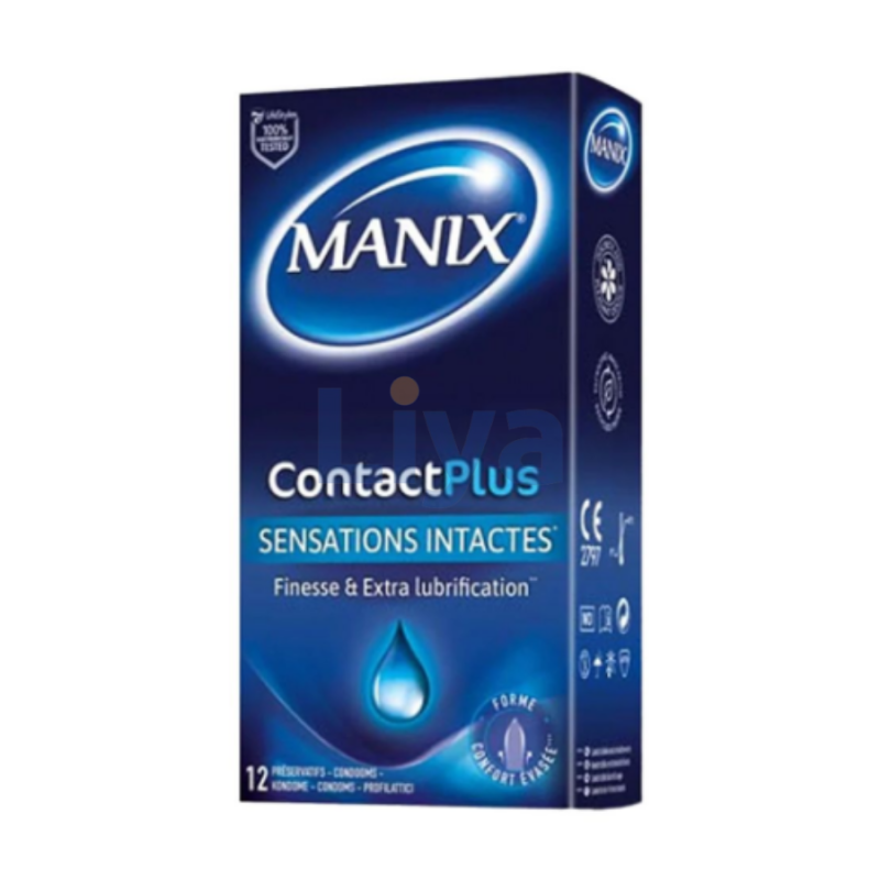 PRESERVATIF CONTACT PLUS MANIX /12