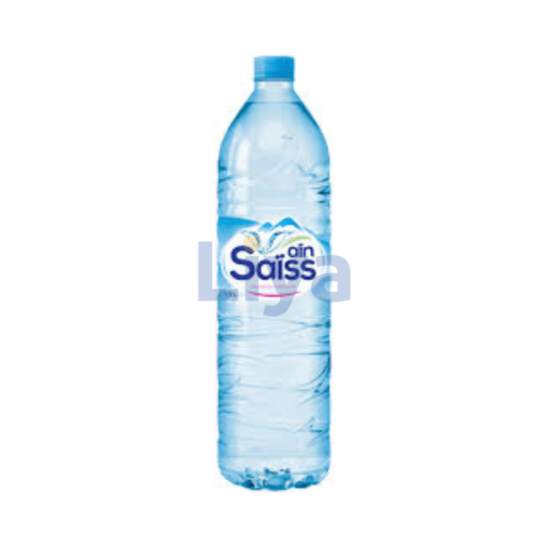 EAU MINERALE PLATE AIN SAISS PET 1.5L