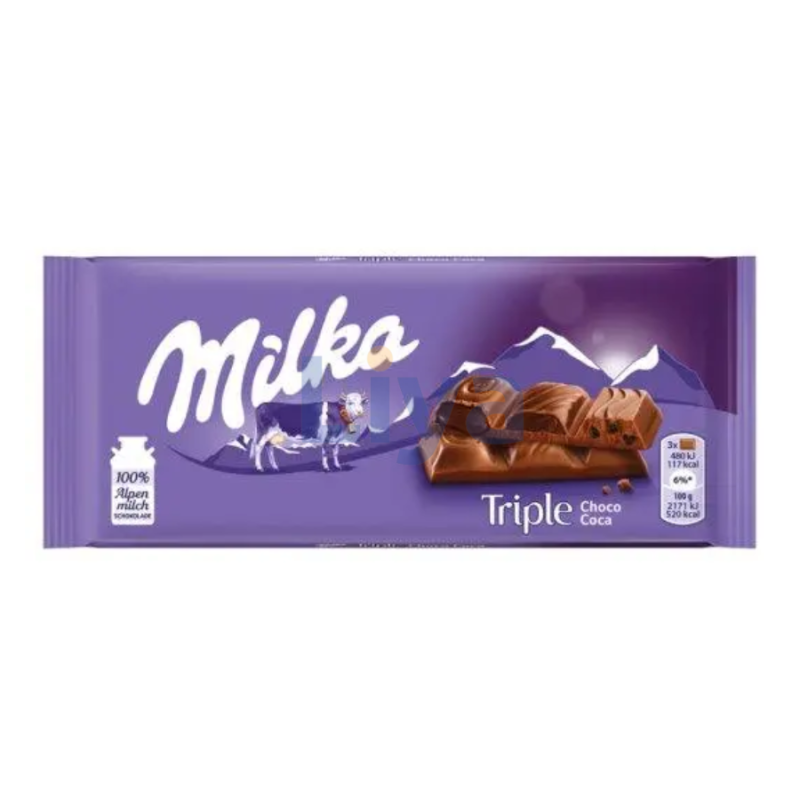 TABLETTE MILKA TRIPLE 100G